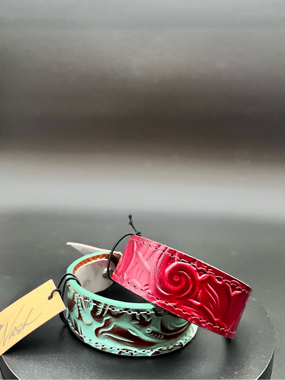 PATRICIA NASH Leather Ambra Cuff Bracelet